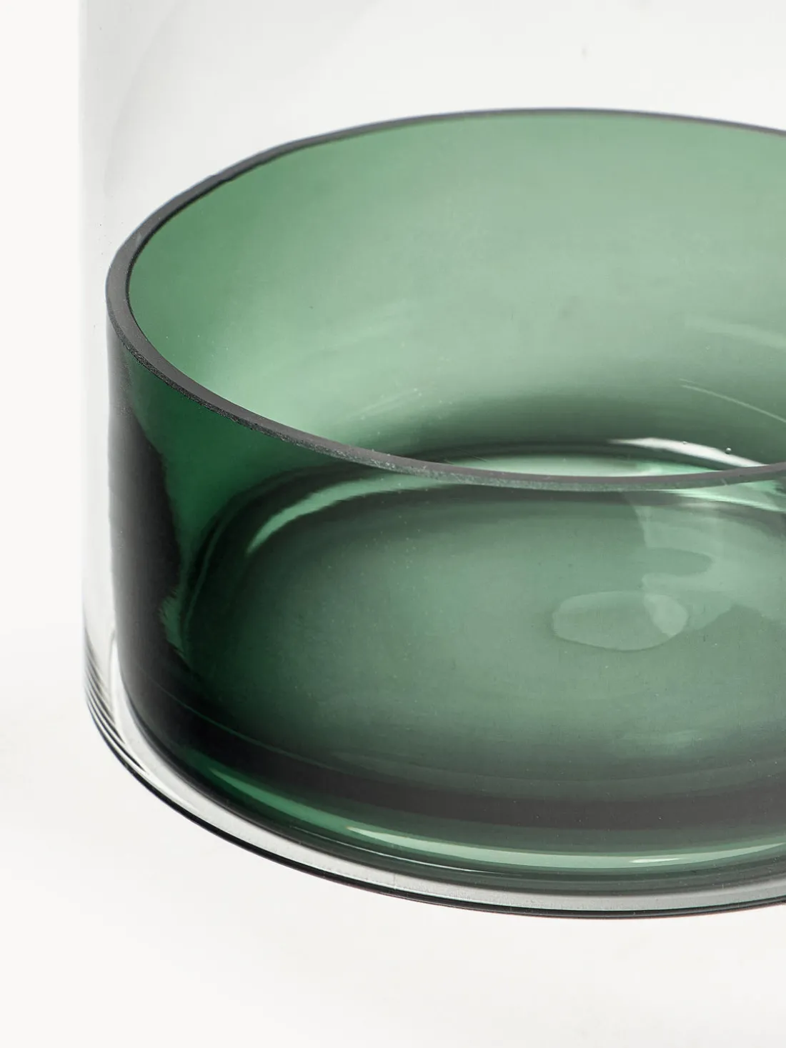 Portavelas de vidrio Tota