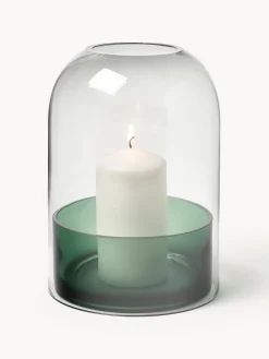 Portavelas de vidrio Tota