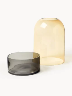 Portavelas de vidrio Tota