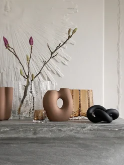 Portavelas soplado artesanalmente Gry