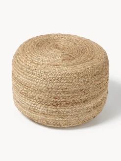 Puf artesanal de yute Bono