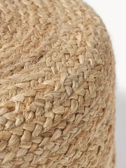 Puf artesanal de yute Bono