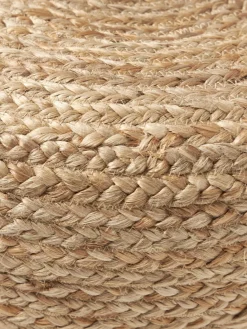 Puf artesanal de yute Bono