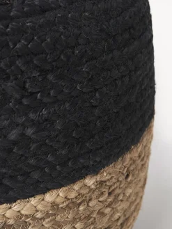 Puf artesanal de yute Bono