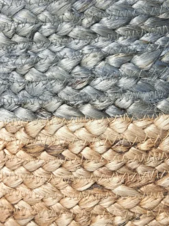 Puf artesanal de yute Bono