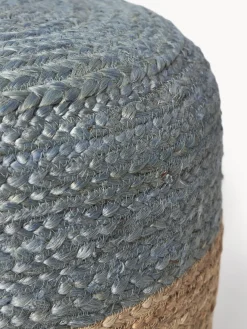 Puf artesanal de yute Bono