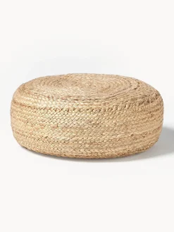 Puf artesanal de yute Bono
