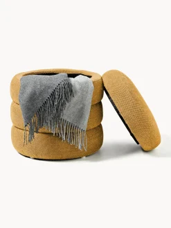 Puf con espacio de almacenamiento Alto