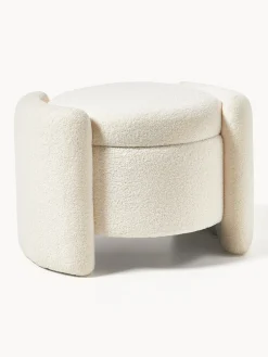 Puf de borreguillo con espacio de almacenaje Benji