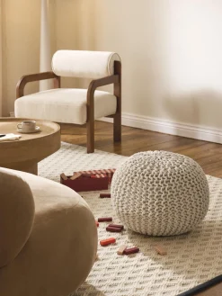 Puf de punto artesanal Dori