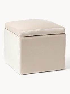 Puf de terciopelo con espacio de almacenamiento Winou