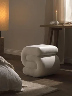 Puf de terciopelo Merle