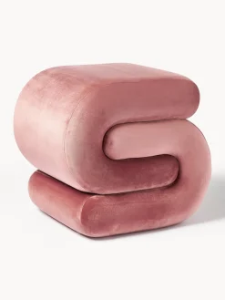 Puf de terciopelo Merle