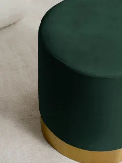 Puf de terciopelo Orchid