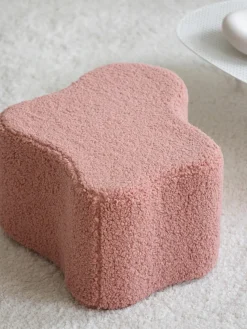 Puf infantil artesanal de borreguillo Cloud