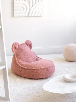 Puf infantil de borreguillo Bear
