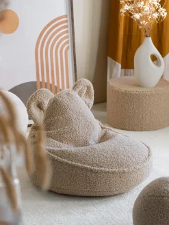 Puf infantil de borreguillo Bear
