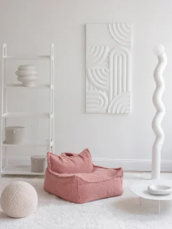 Puf infantil de borreguillo Sugar