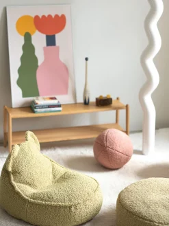 Puf infantil de borreguillo Bear