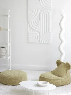 Puf infantil de borreguillo Bear