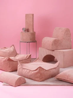 Puf infantil de pana Sugar, Ø 40 cm