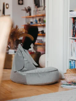 Puf infantil de terciopelo Bunny