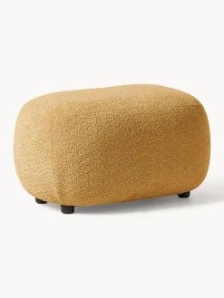 Puf reposapiés de borreguillo bouclé Alba