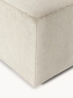 Puf reposapiés de pana grande Melva, An 116 x F 72 cm