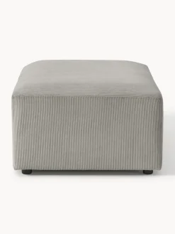 Puf reposapiés de pana grande Melva, An 116 x F 72 cm