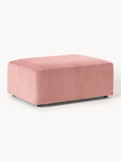 Puf reposapiés de pana Melva, An 99 x F 72 cm