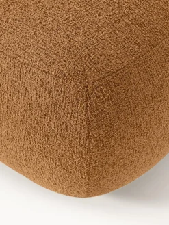 Puf reposapiés en tejido bouclé Sofia