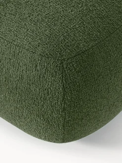 Puf reposapiés en tejido bouclé Sofia