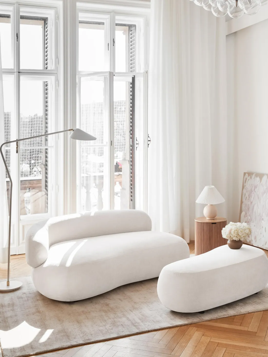 Puf reposapiés grande Alba