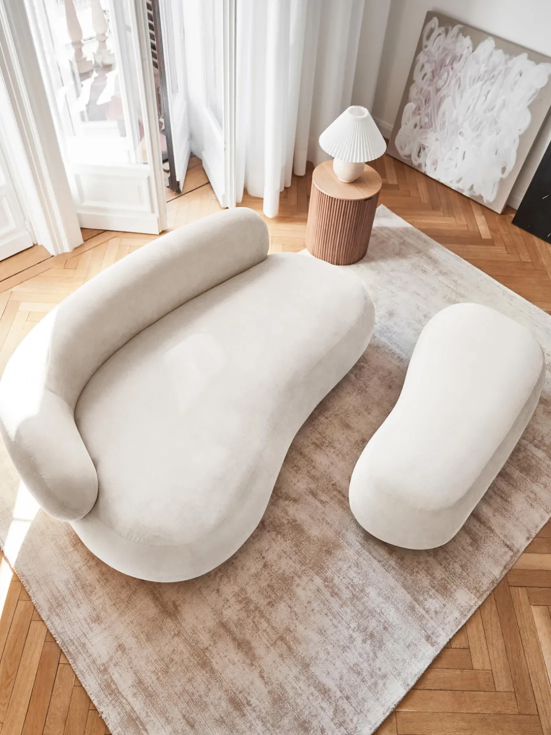 Puf reposapiés grande Alba