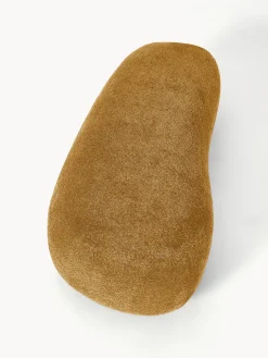 Puf reposapiés grande de borreguillo bouclé Alba