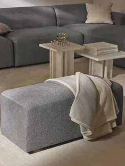 Puf reposapiés Melva, 99 x 42 cm