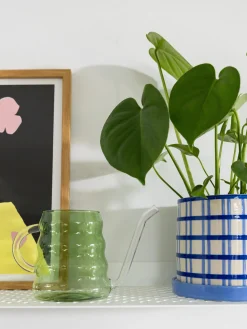 Regadera artesanal de vidrio de borosilicato Swell