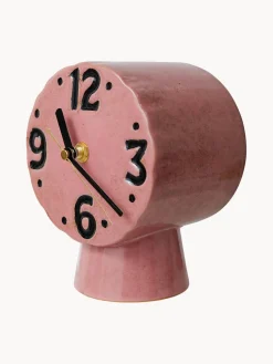 Reloj de mesa de cerámica pintado a mano Retro