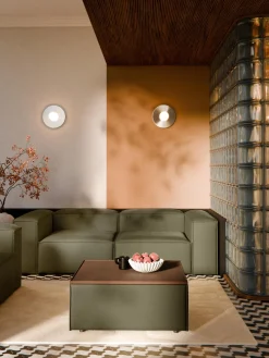 Reposapiés puf con espacio de almacenamiento Lennon