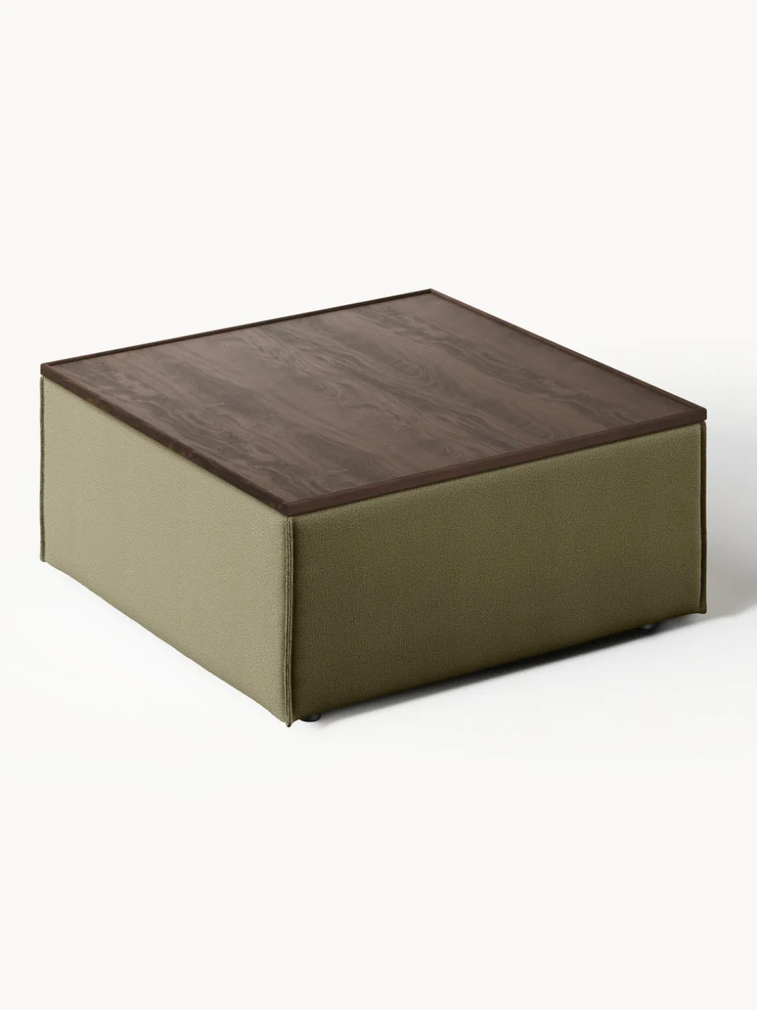 Reposapiés puf con espacio de almacenamiento Lennon