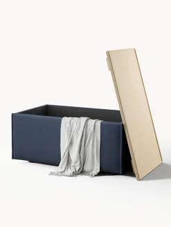 Reposapiés puf con espacio de almacenamiento Lennon