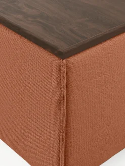 Reposapiés puf con espacio de almacenamiento Lennon