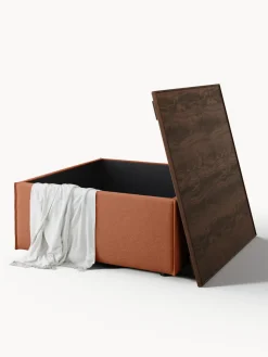 Reposapiés puf con espacio de almacenamiento Lennon