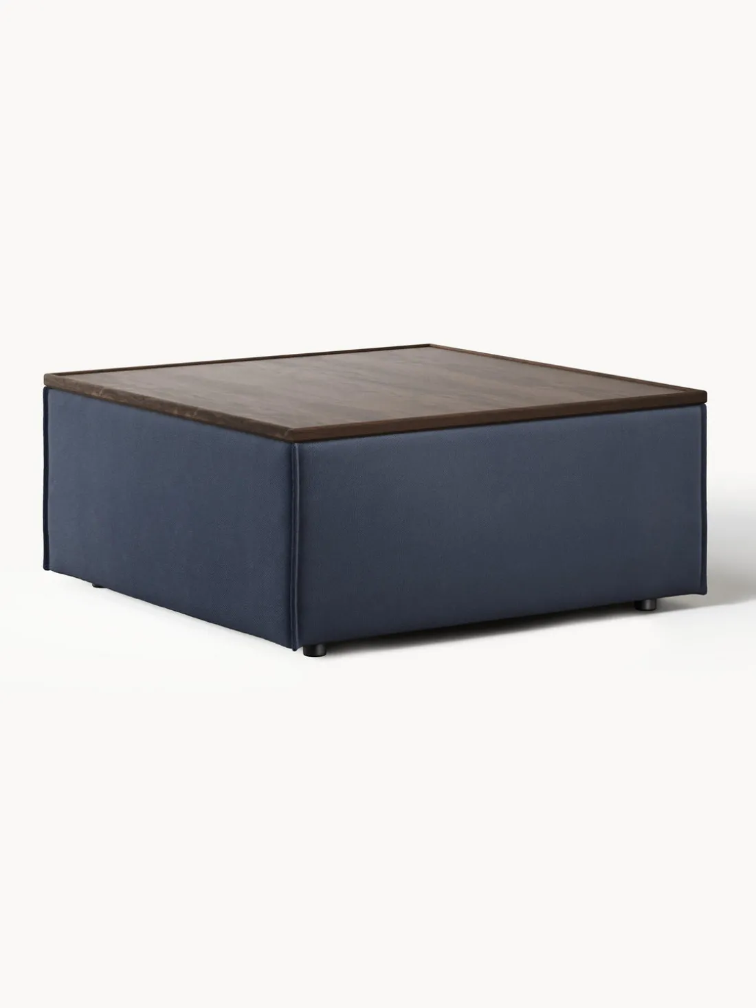 Reposapiés puf con espacio de almacenamiento Lennon