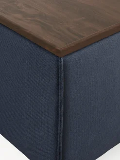 Reposapiés puf con espacio de almacenamiento Lennon