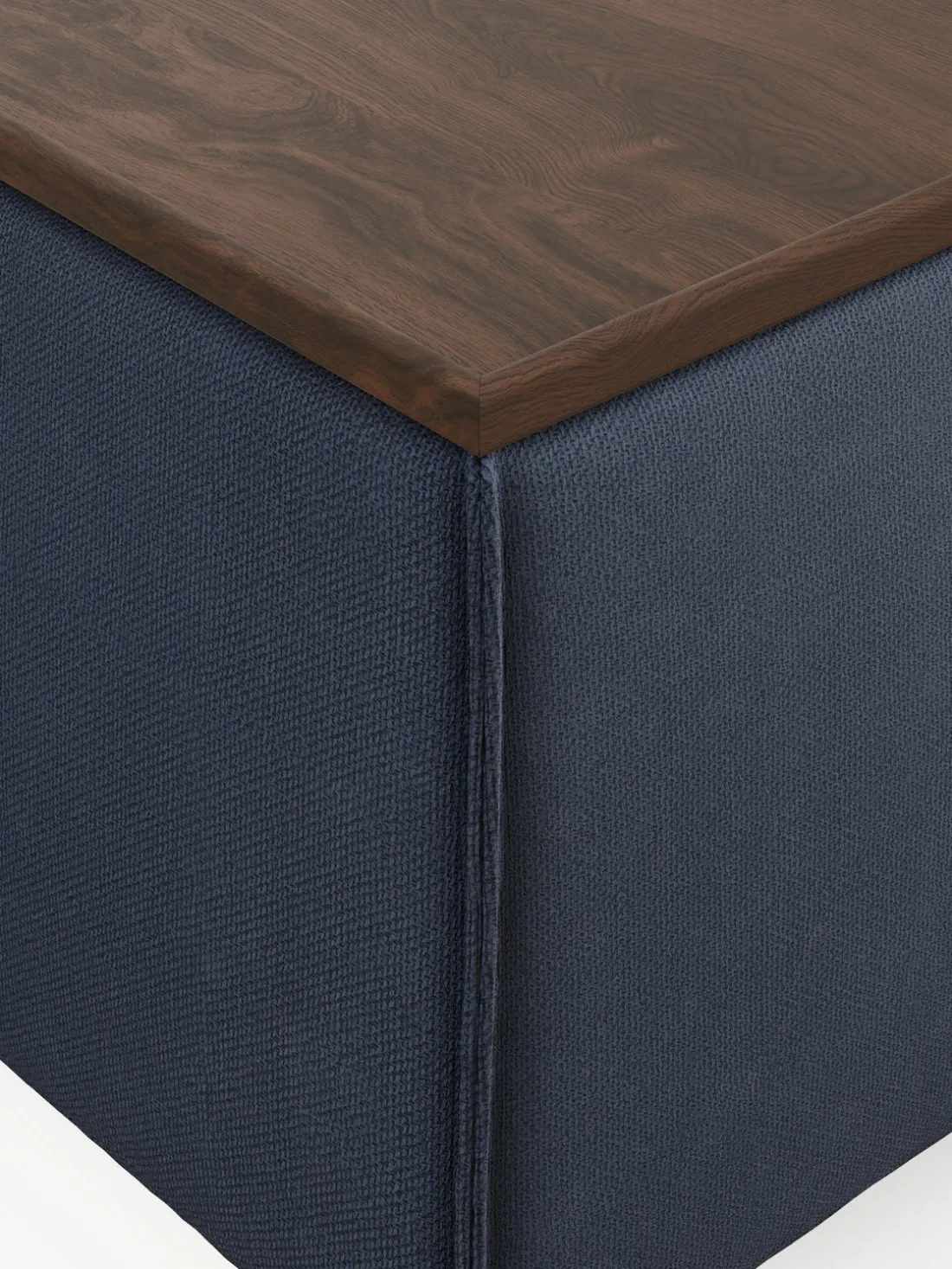 Reposapiés puf con espacio de almacenamiento Lennon