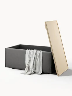 Reposapiés puf con espacio de almacenamiento Lennon