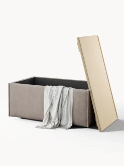 Reposapiés puf con espacio de almacenamiento Lennon