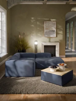 Reposapiés puf con espacio de almacenamiento Lennon