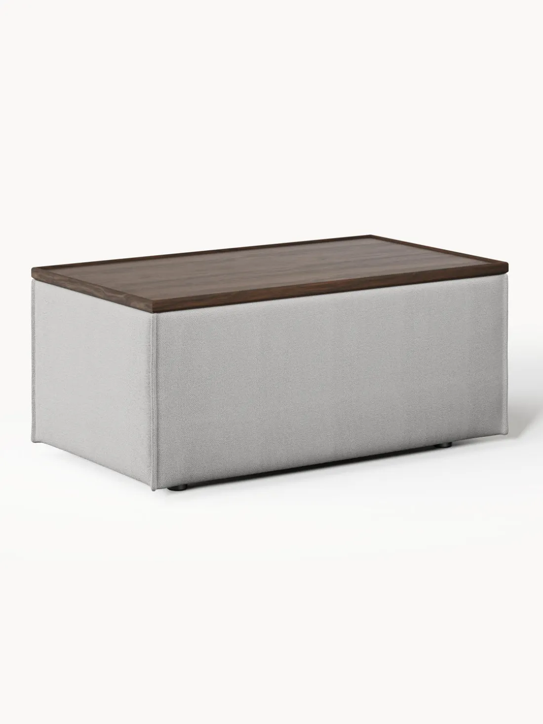 Reposapiés puf con espacio de almacenamiento Lennon